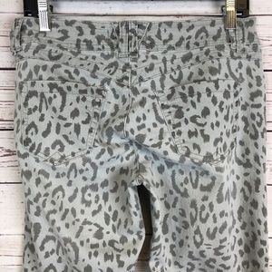 Wit & Wisdom Gray Animal Print Ankle Pants